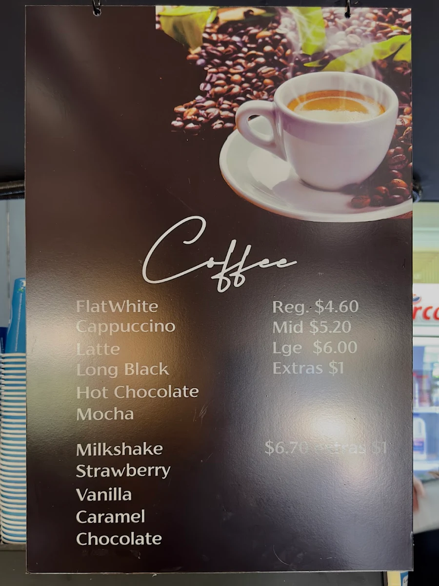 Menu, New Italy Cafe