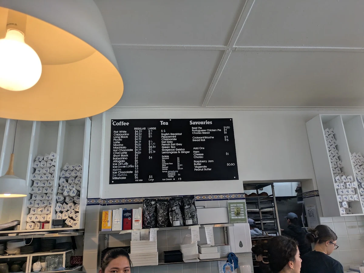 Menu, Sweet Belem