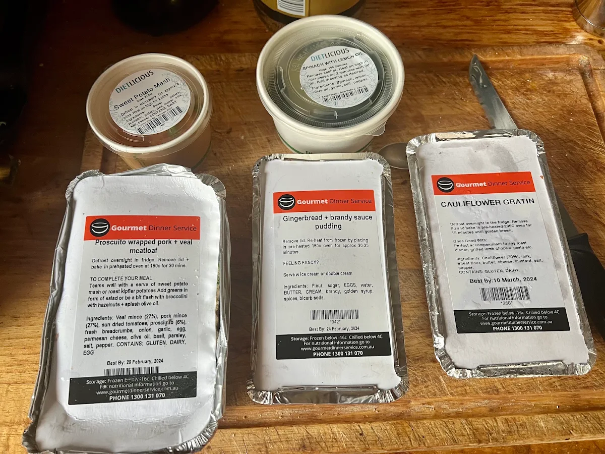 Menu, Gourmet Dinner Service Brisbane