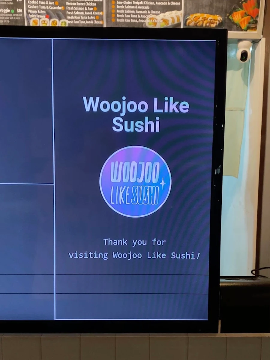 Menu, Woojoo Like Sushi Mooloolaba