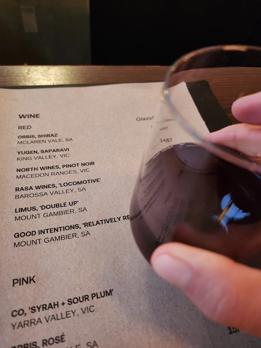 Menu, Glou