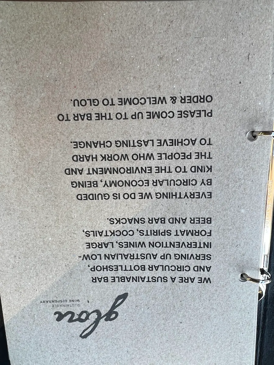 Menu, Glou