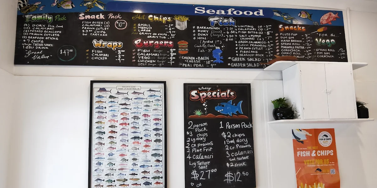 Menu, Hooked & Cooked