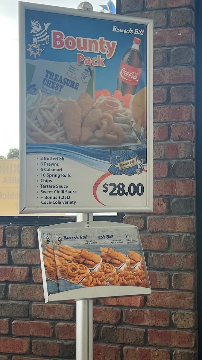 Menu, Barnacle Bill