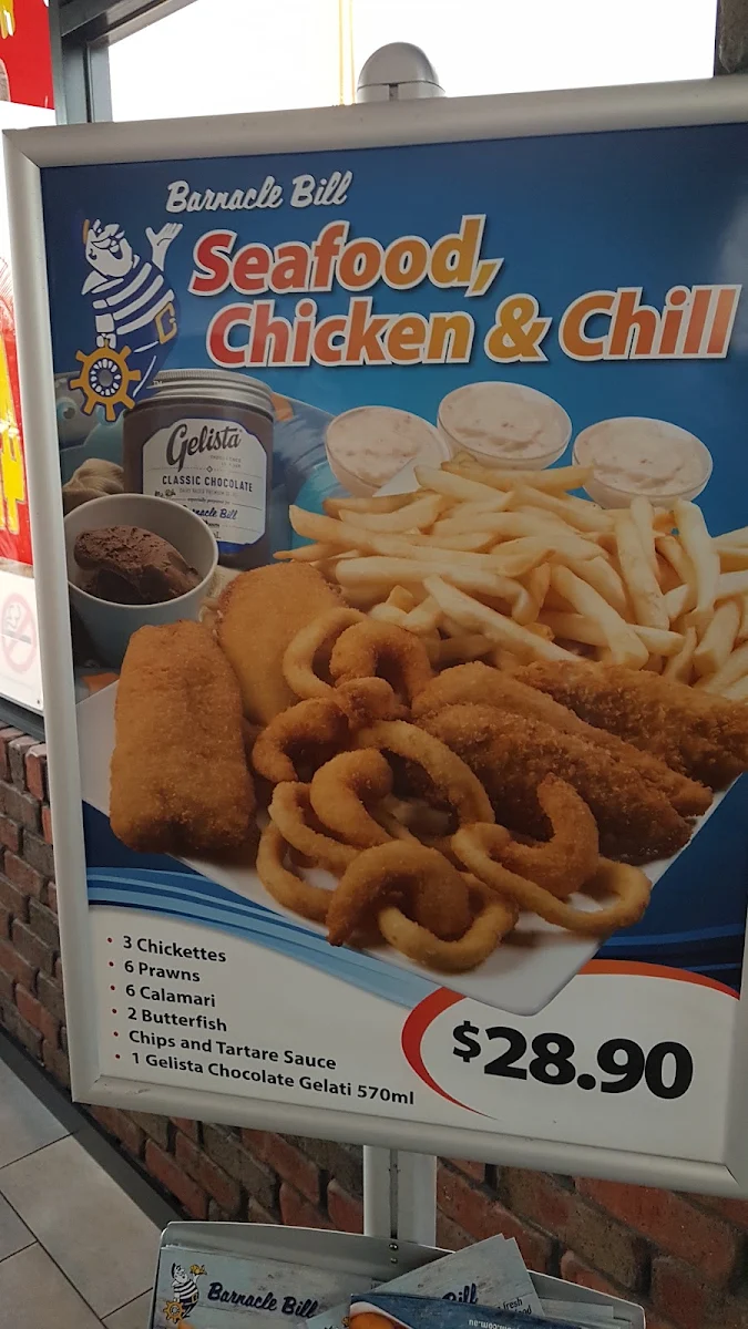 Menu, Barnacle Bill