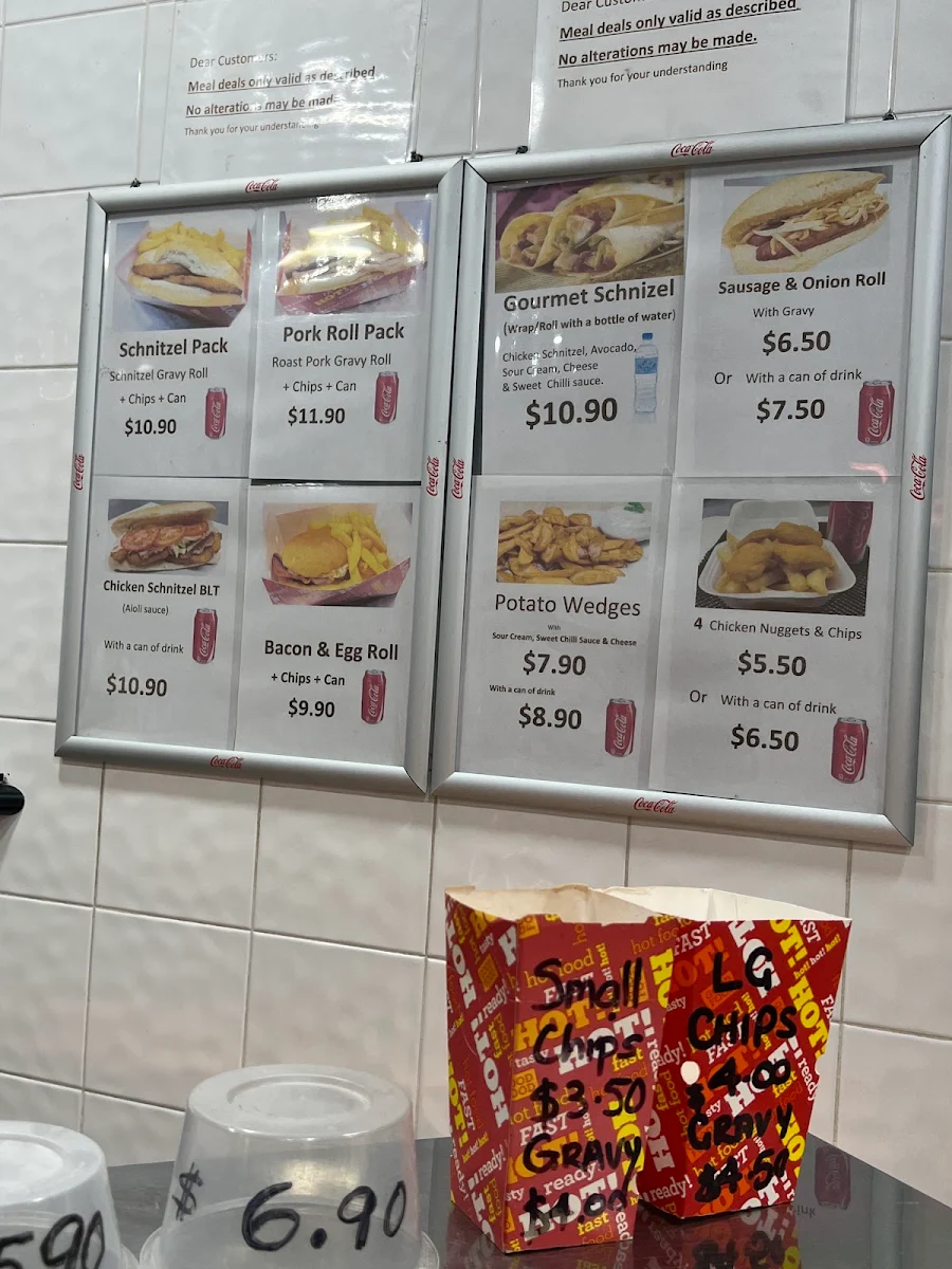 Menu, Aussie Roast