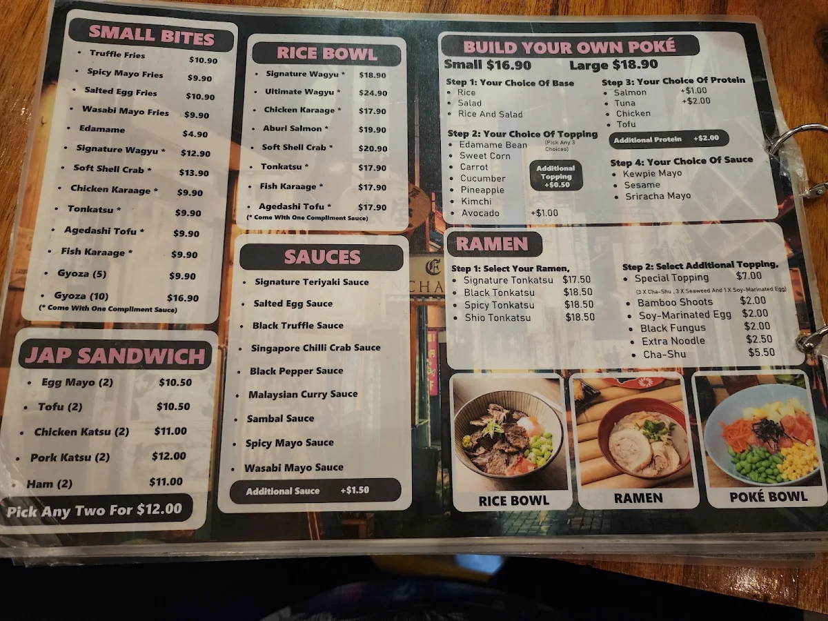 Menu, Food Hall