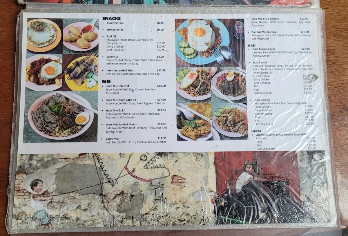 Menu, Food Hall