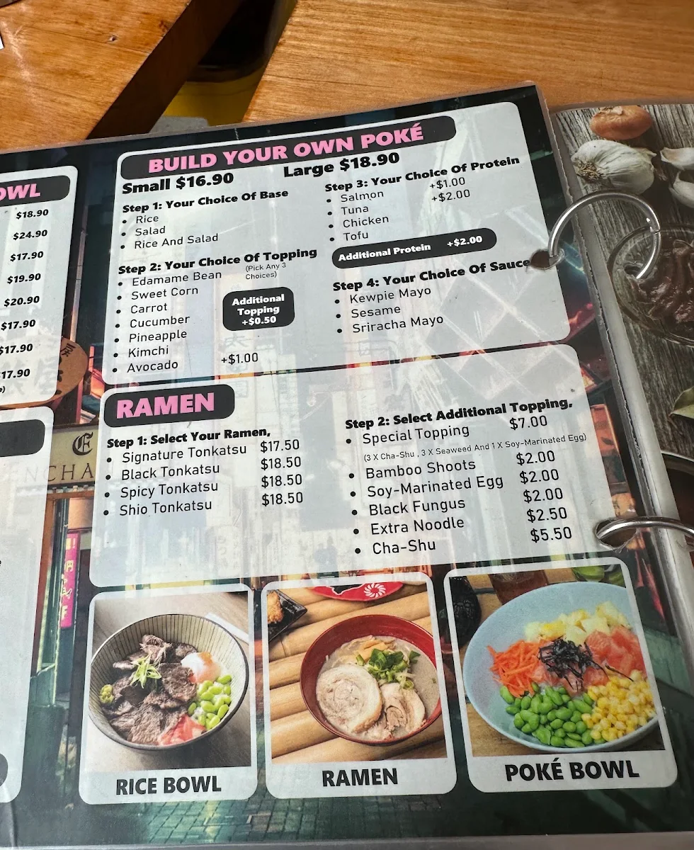 Menu, Food Hall