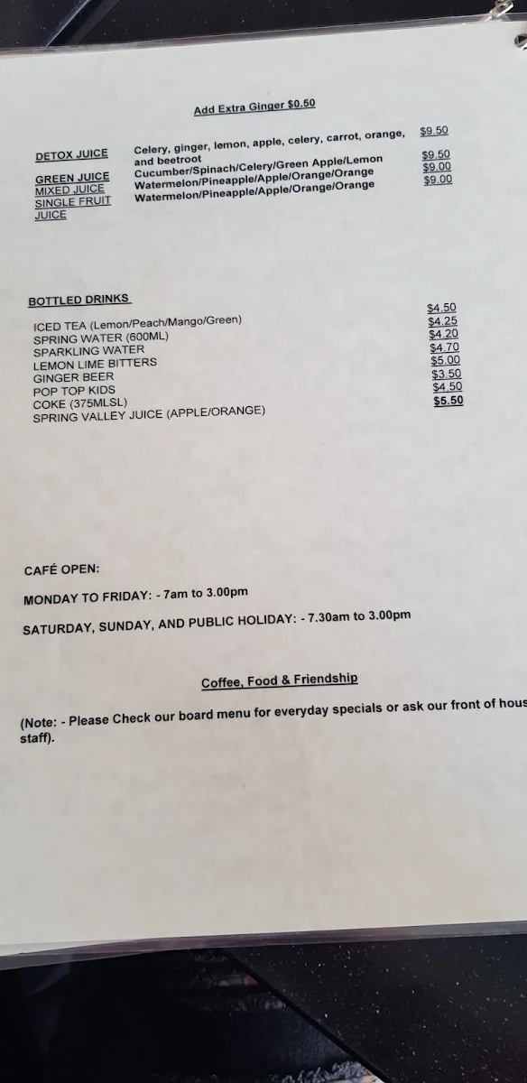 Menu, Bliss Momos
