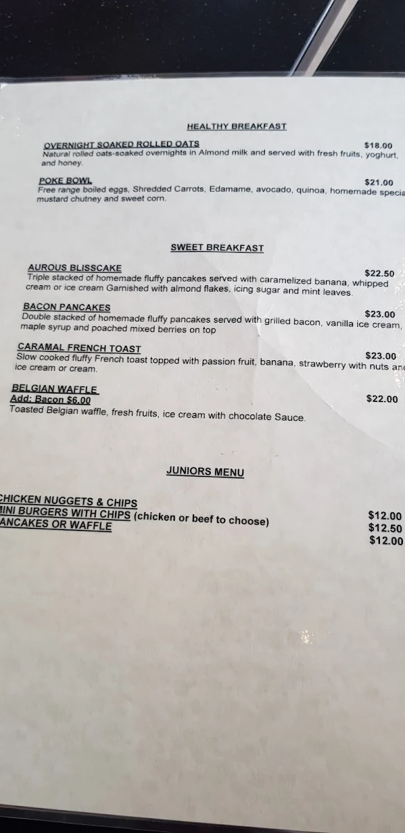 Menu, Bliss Momos