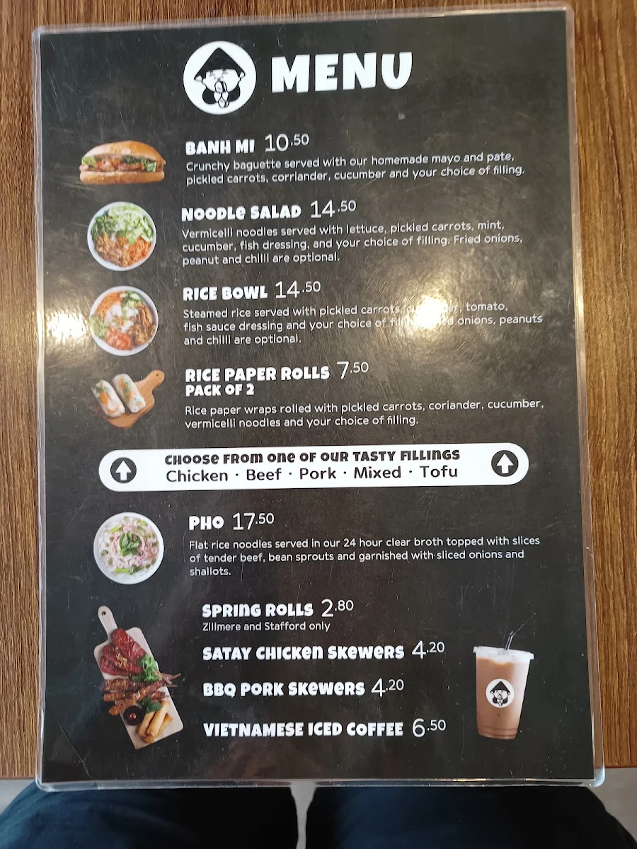 Menu, Banh Mi Factory