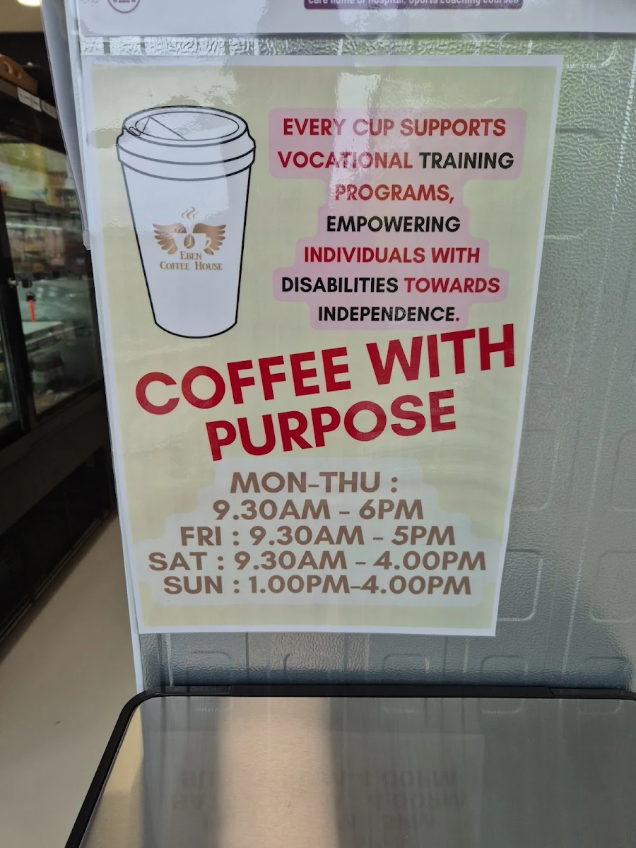 Menu, Eben Coffee House