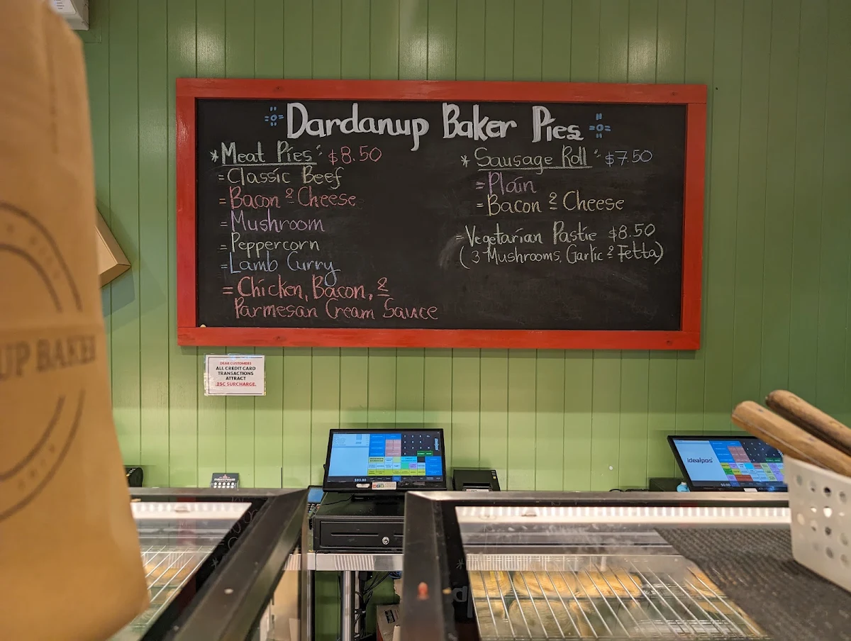 Menu, Dardanup Baker
