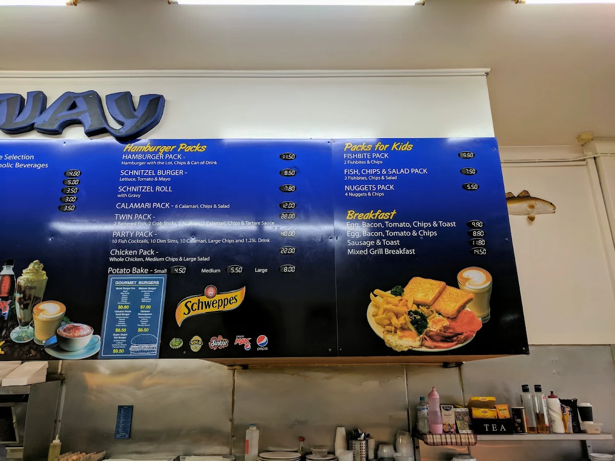 Menu, Watson Takeaway