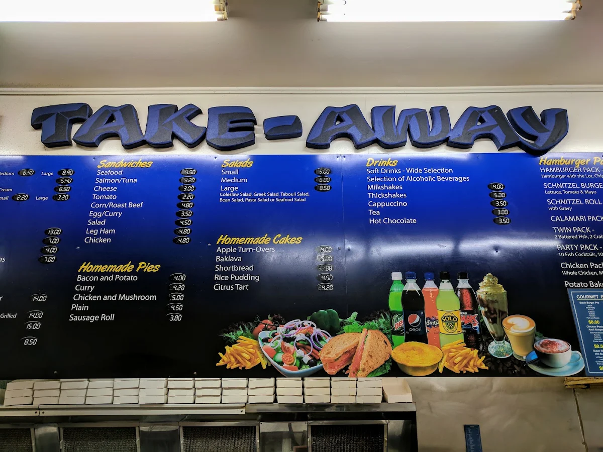 Menu, Watson Takeaway