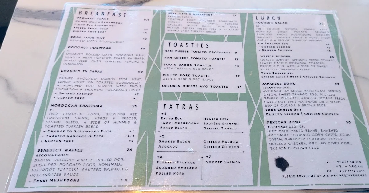 Menu, Second Wife