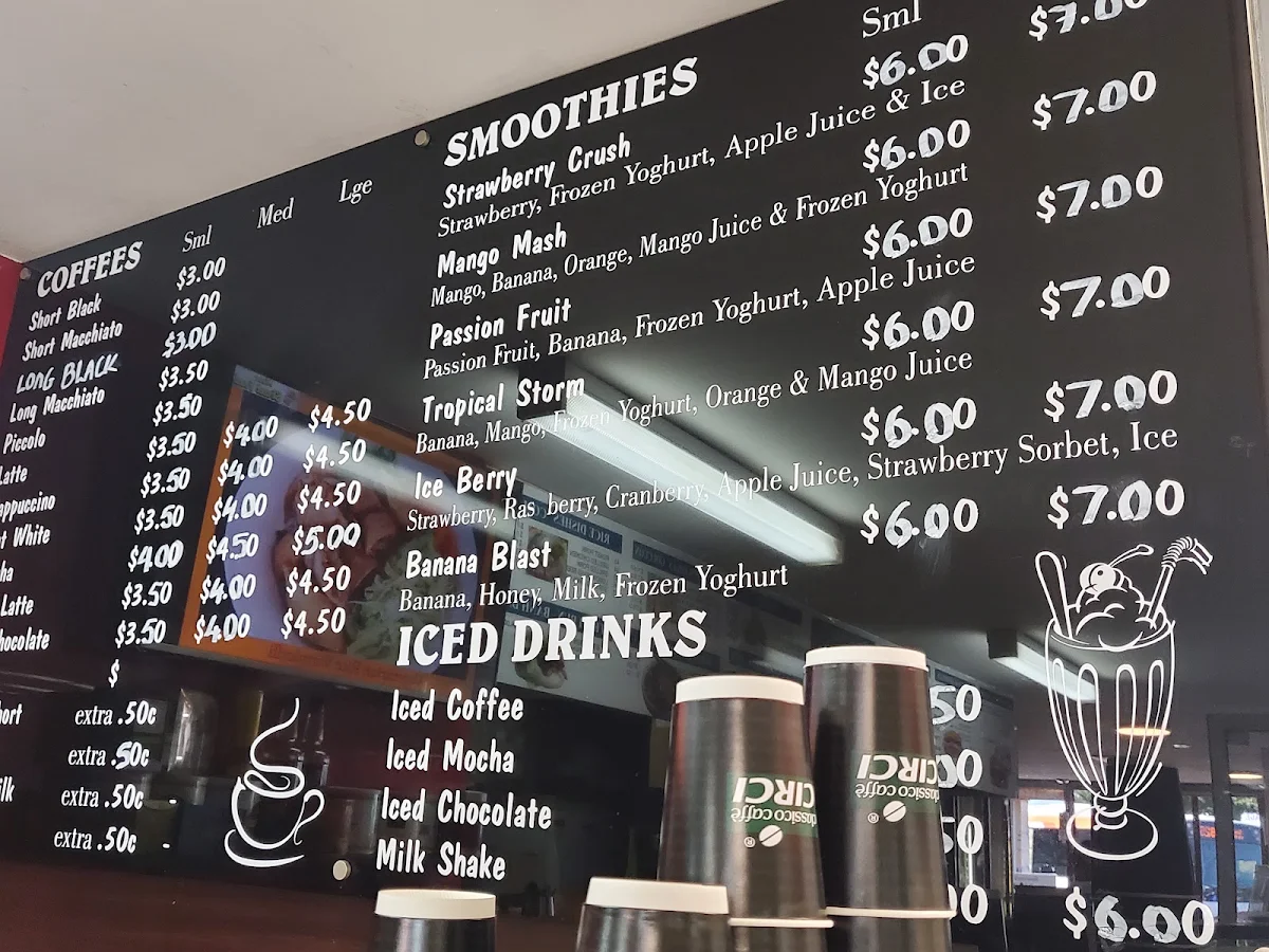 Menu, Moor Street Food Cafe