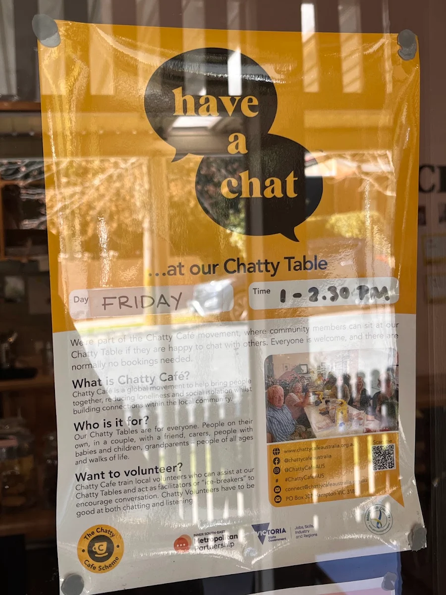 Menu, Sparechair Cafe