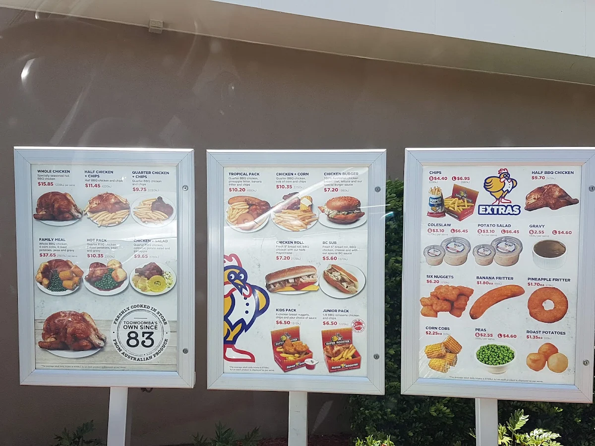Menu, Super Rooster