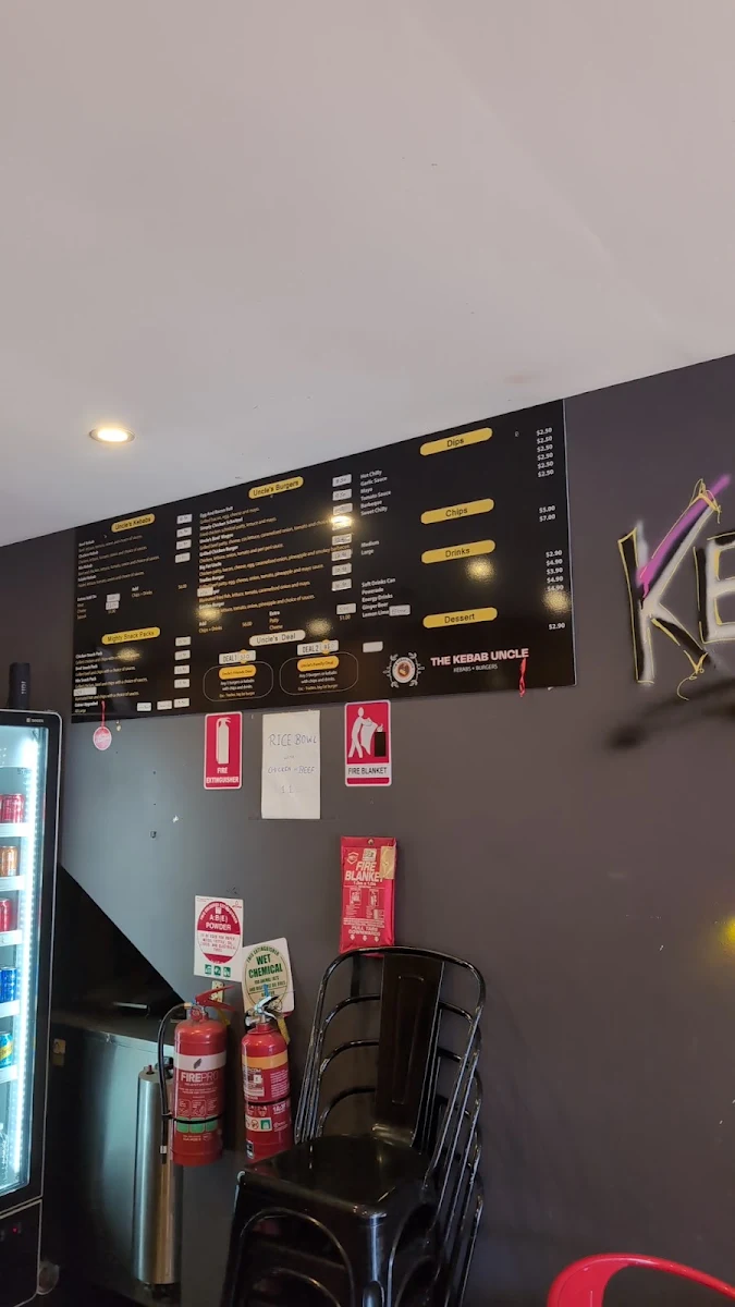 Menu, The Kebab Uncle - Gosford