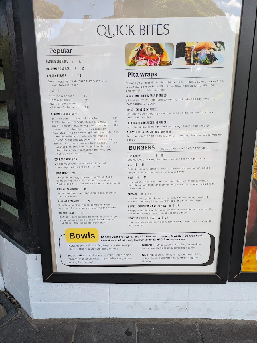 Menu, FOOD GALLERIE