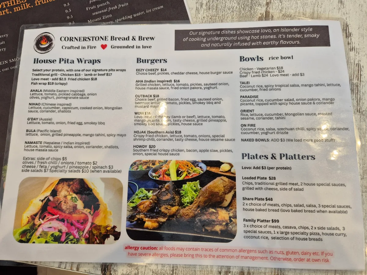 Menu, FOOD GALLERIE