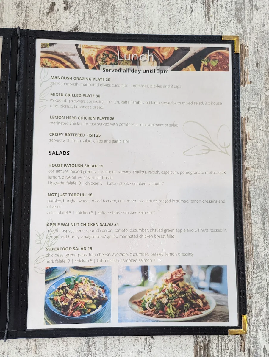 Menu, FOOD GALLERIE