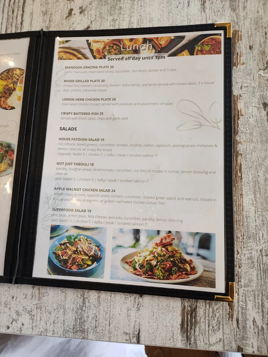 Menu, FOOD GALLERIE