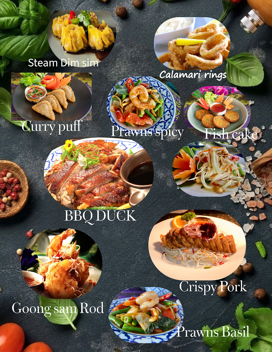 Menu, House Of Siam Thai Restaurant