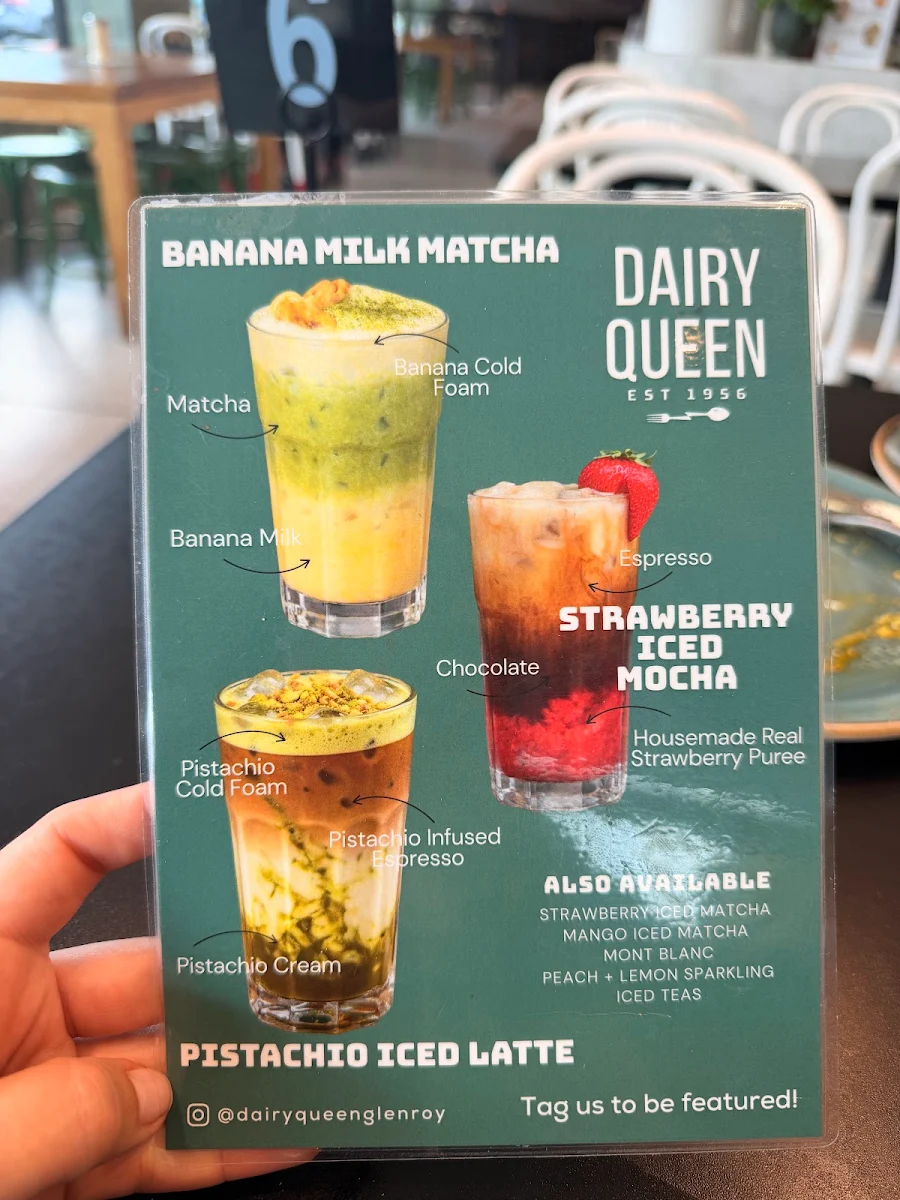 Menu, Dairy Queen