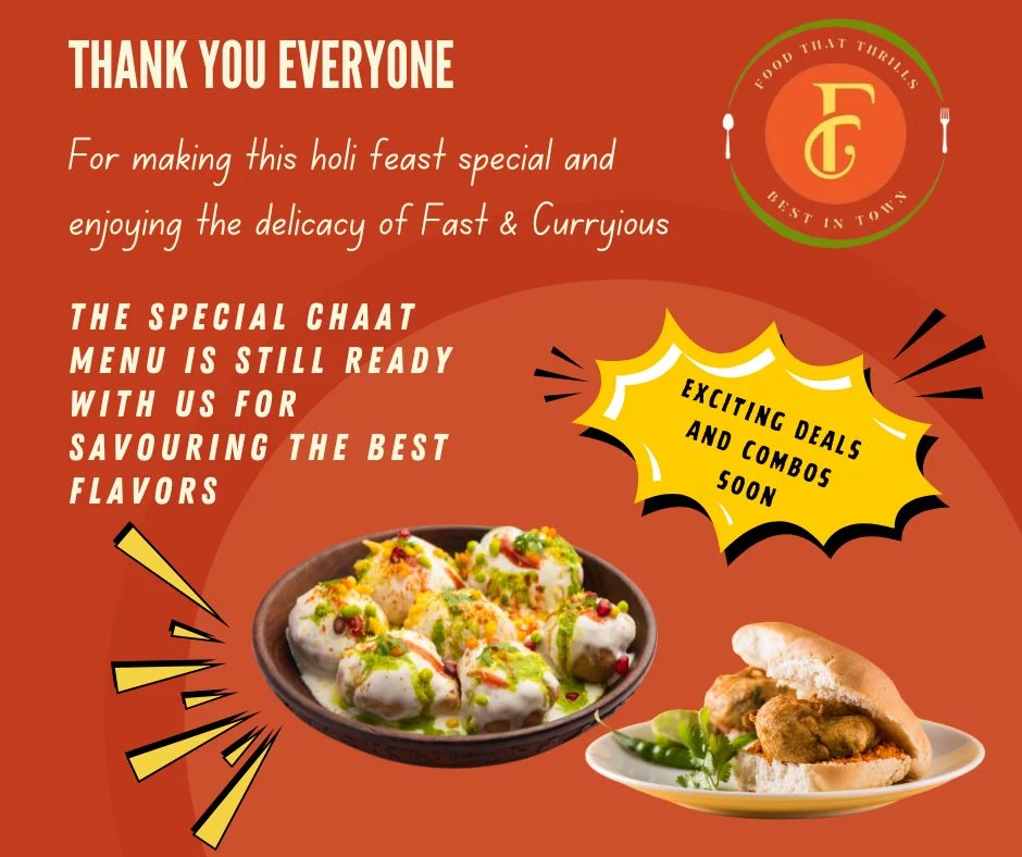 Menu, Fast & Curryious