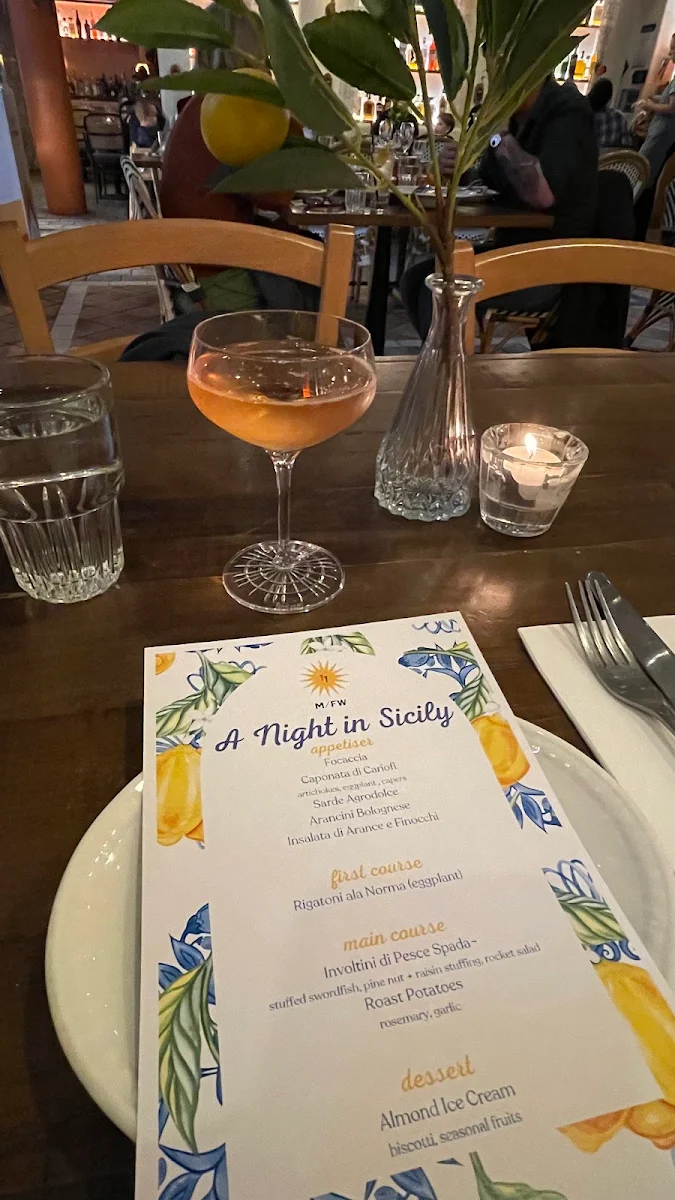 Menu, Tippy-Tay