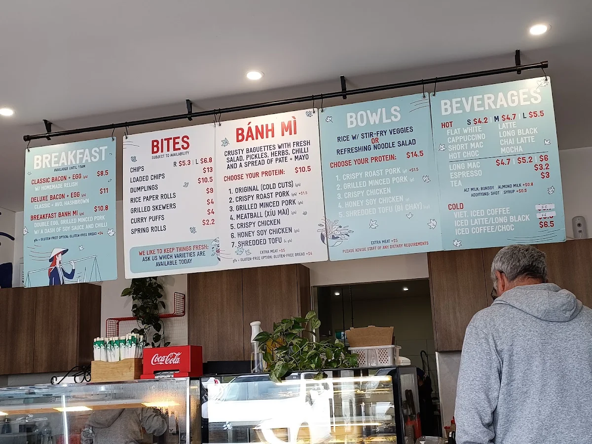 Menu, Munch Box Lunch Bar