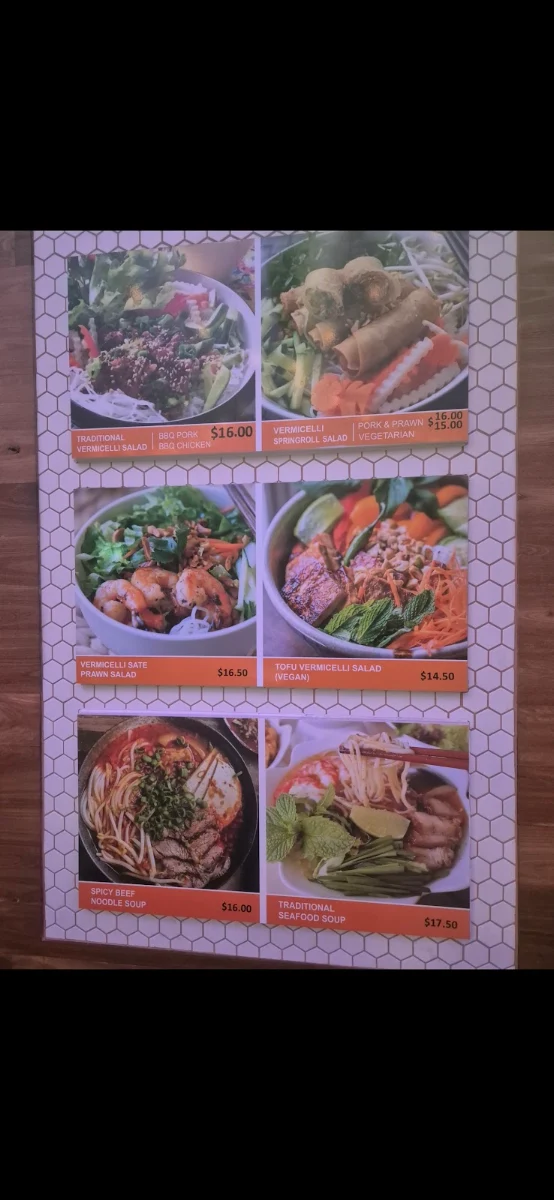 Menu, Bun Tessa