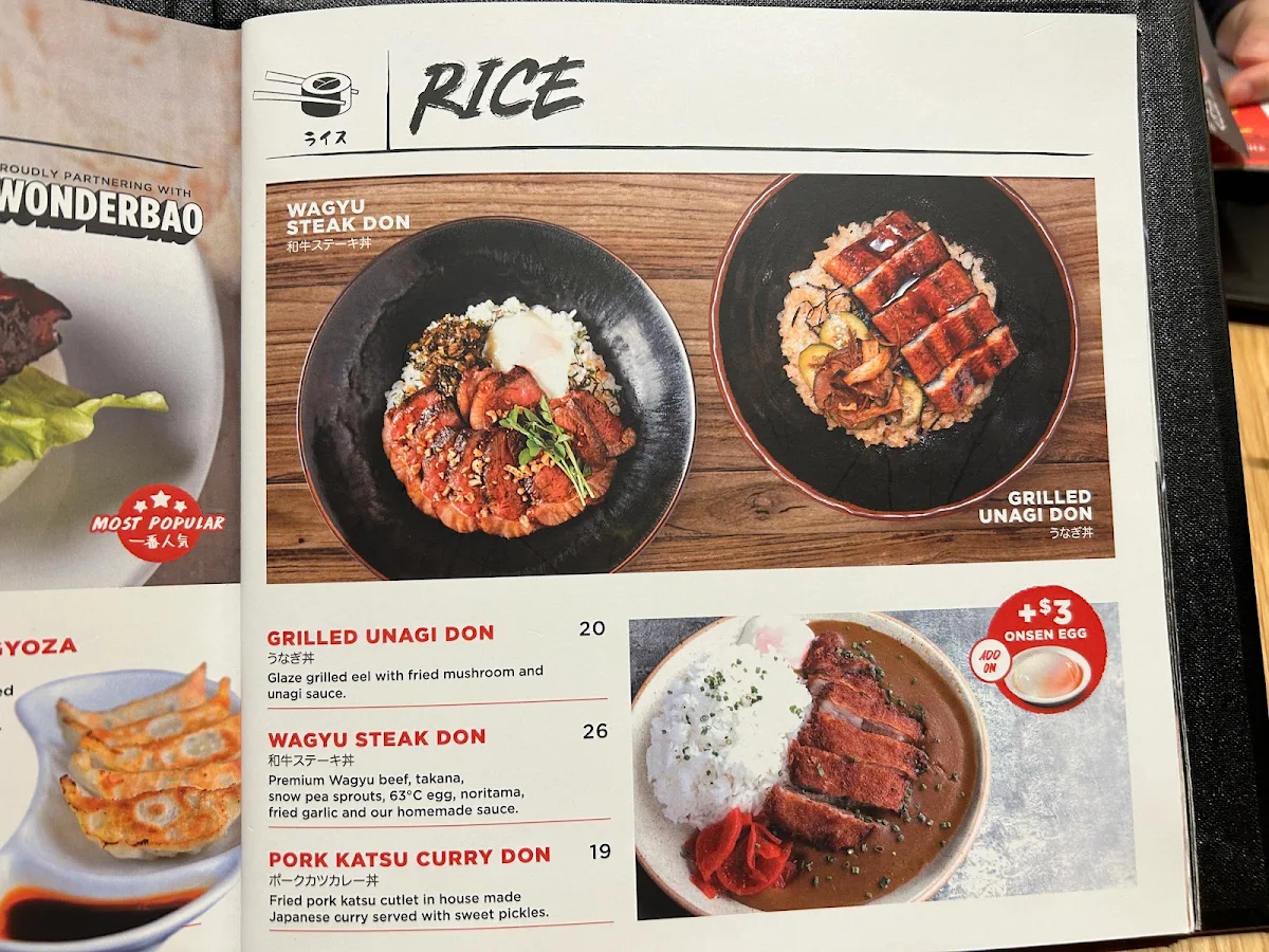Menu, IPPUDO