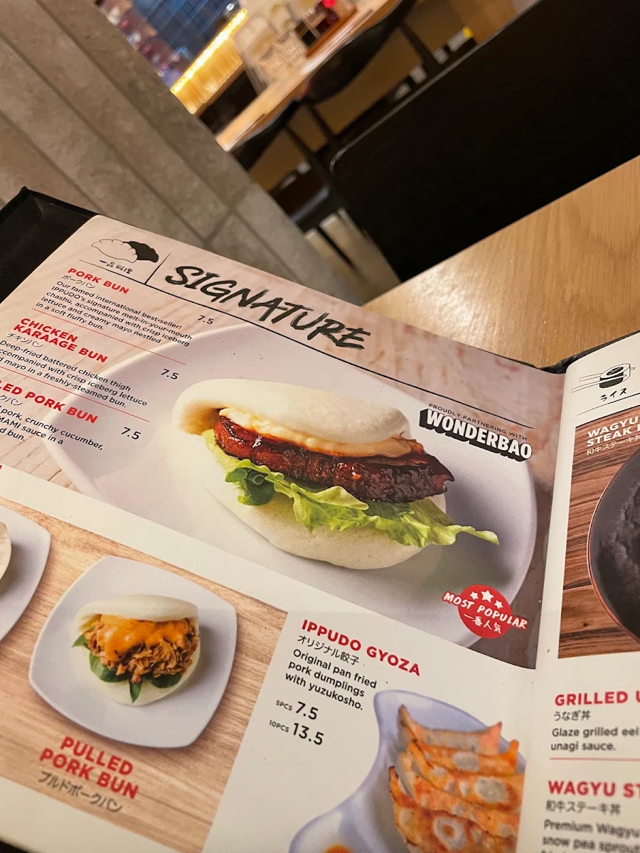 Menu, IPPUDO