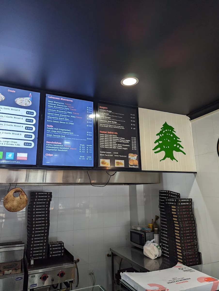 Menu, Mr Peri Peri Lebanese Pizza and Shawarma