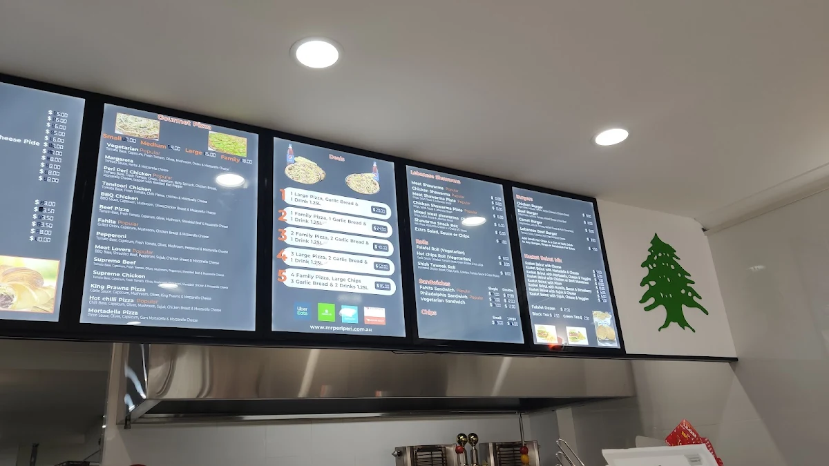 Menu, Mr Peri Peri Lebanese Pizza and Shawarma