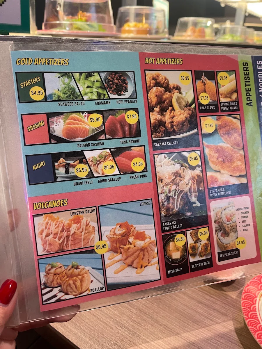 Menu, Sushi Block
