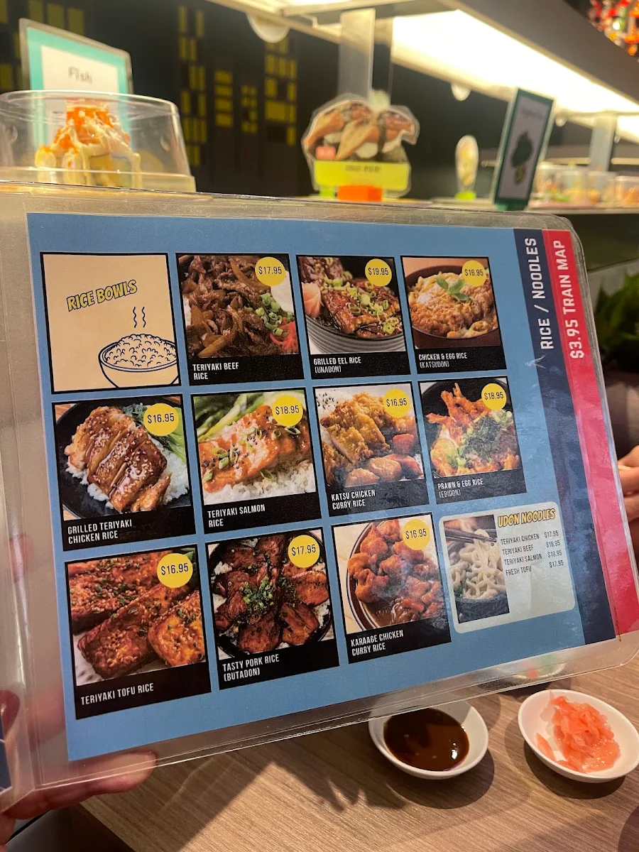 Menu, Sushi Block