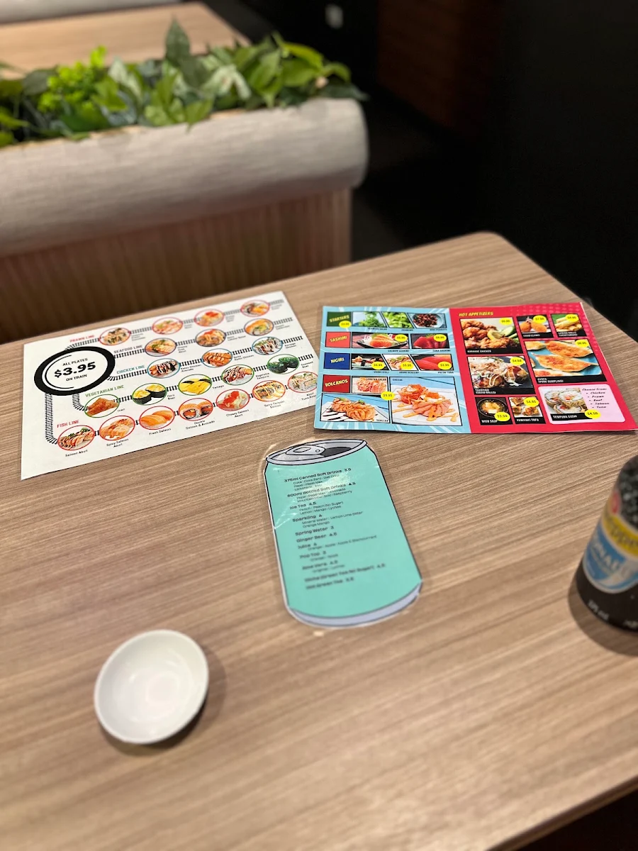 Menu, Sushi Block