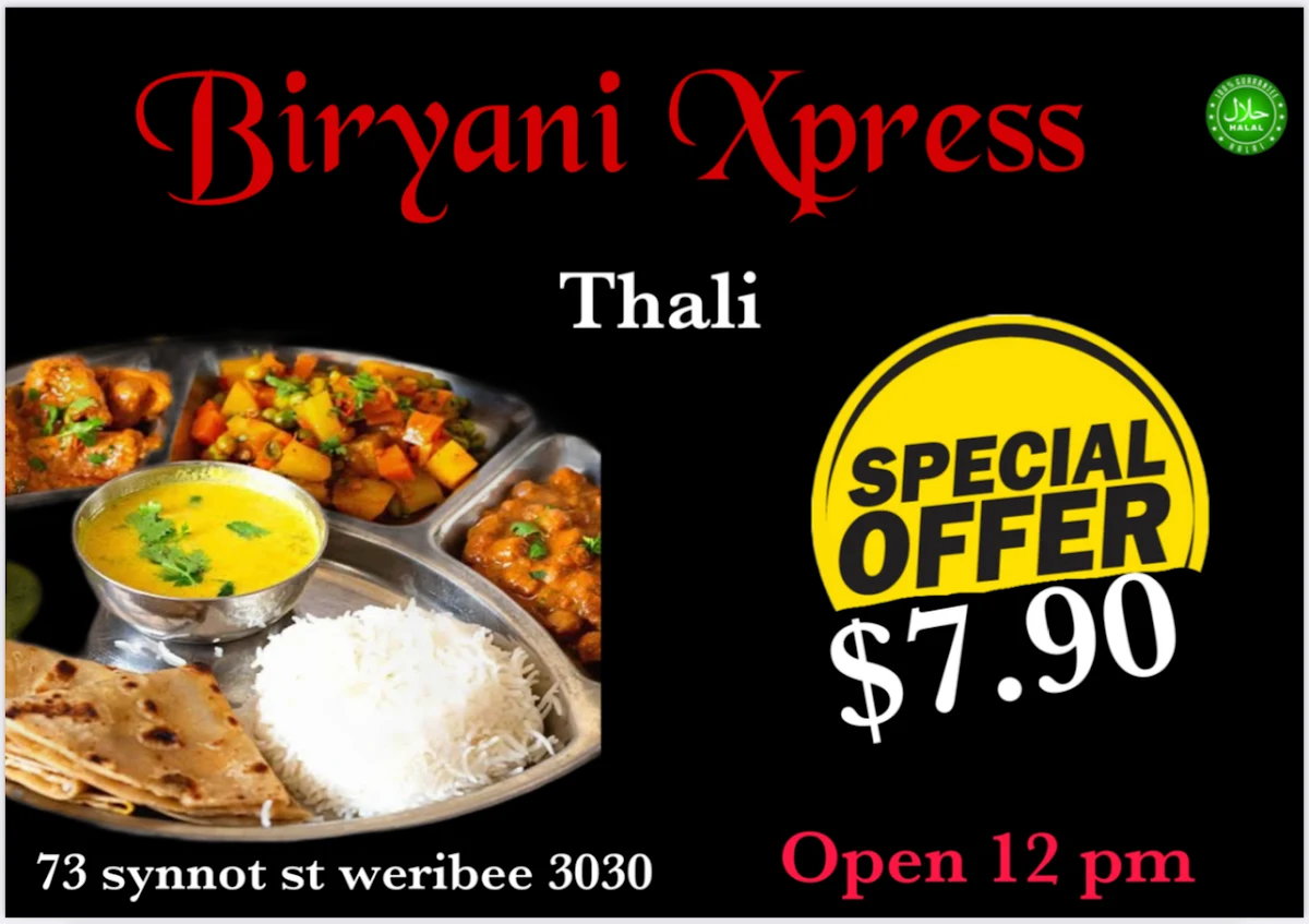 Menu, BiryaniXpress