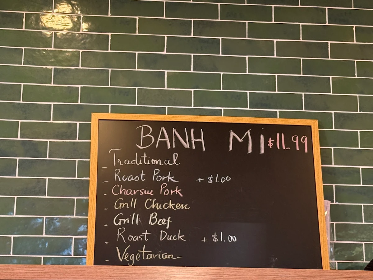 Menu, Banh Mi Co Ba Northbridge