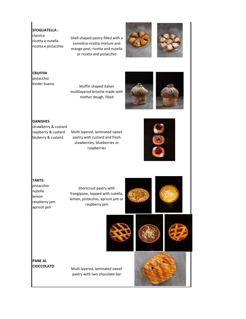Menu, Pulcinella