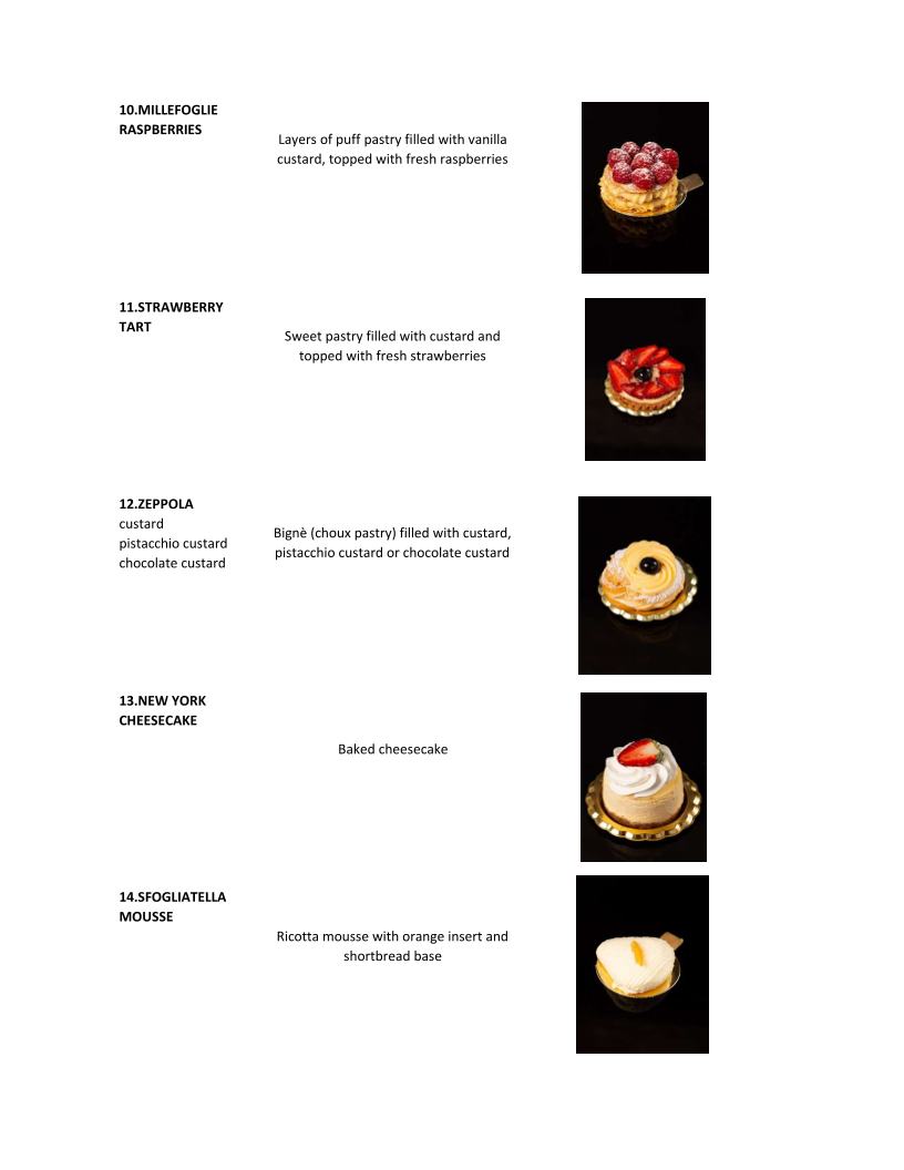 Menu, Pulcinella