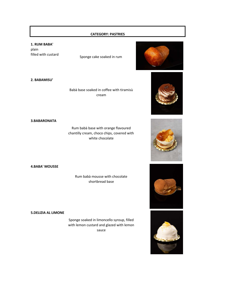 Menu, Pulcinella