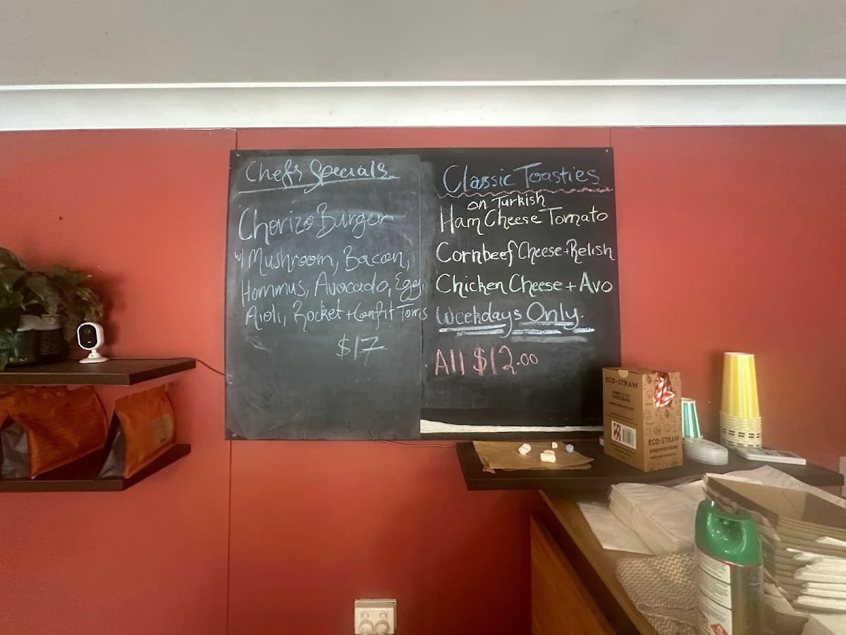 Menu, Fernleigh Cafe
