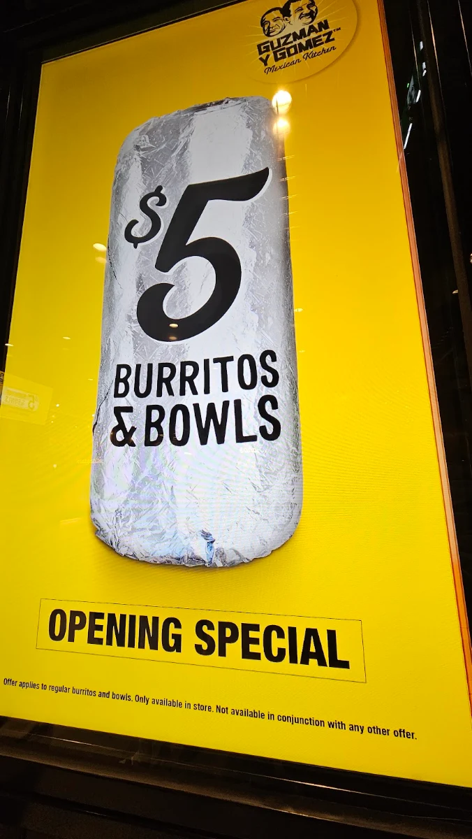 Menu, Guzman y Gomez - Wendouree