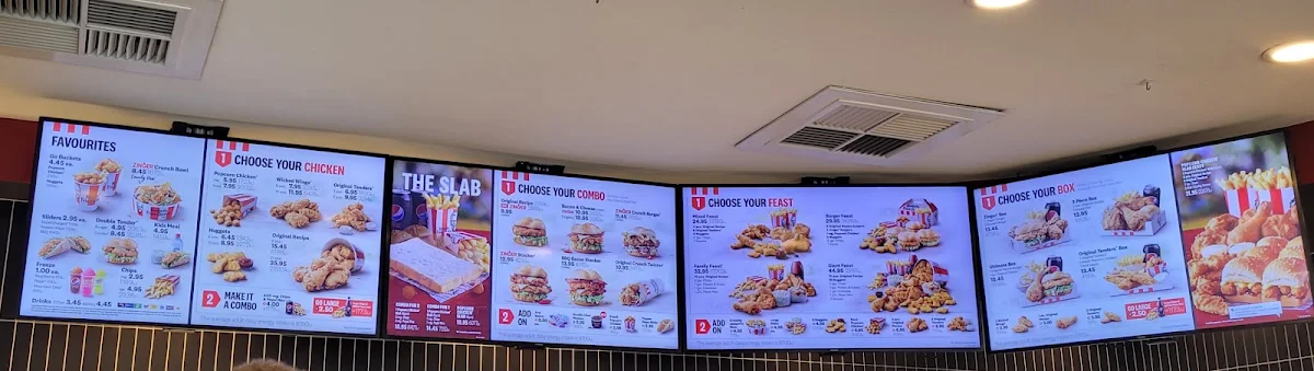 Menu, KFC Richmond South